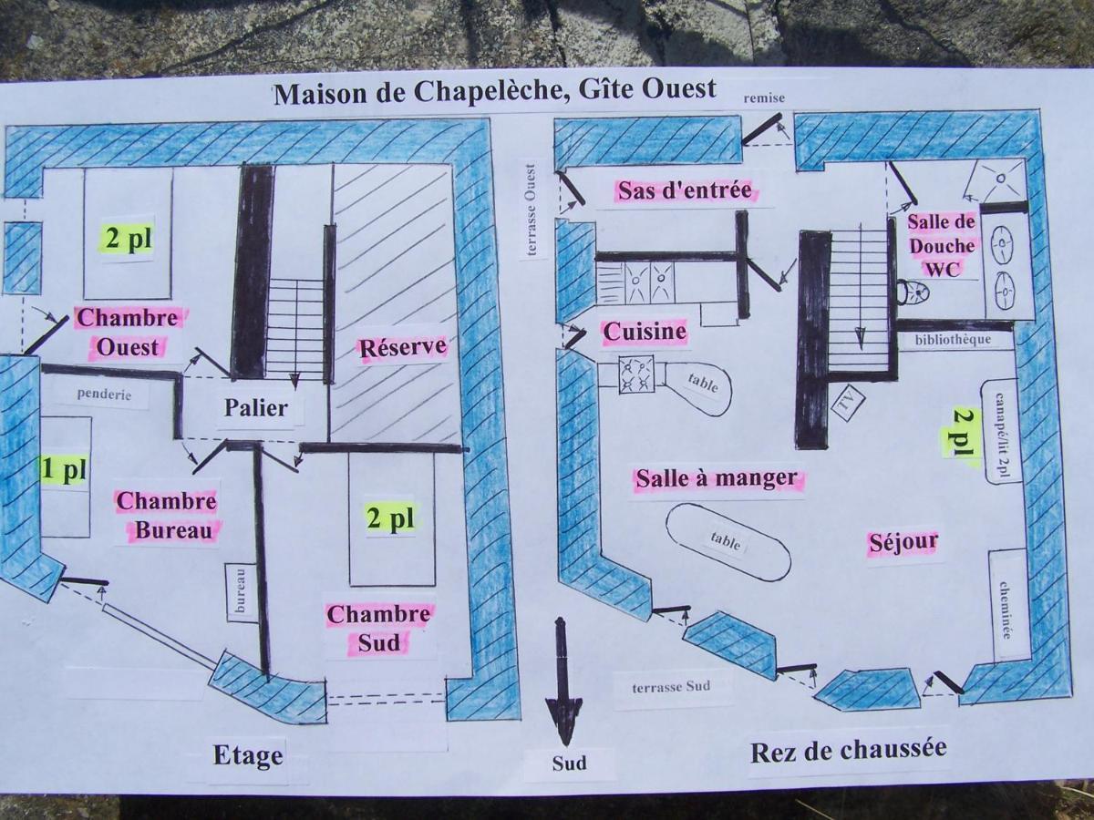 Gîte de Chapelèche Les Châtaigniers Gluiras Extérieur photo